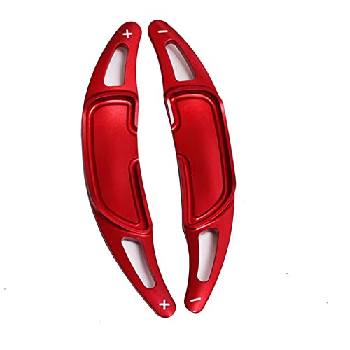 DEMULAX Lenkrad Schaltwippen Verlängerung Schalthebel Ersatz, for Mercedes, for Benz, AMG A45 CLA45 C63 GLA45 GLS63 GLE63 G63 Aluminium Schaltwippe(Red) von DEMULAX