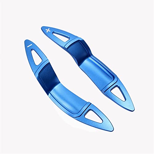 DEMULAX Lenkrad-Schaltwippenverlängerung, for Mini, MK2 Roadster Coupé Paceman Cooper S JCW R55 R56 R57 R58 R59 R60 R61 LCI Aluminium Schaltwippe(Blue) von DEMULAX