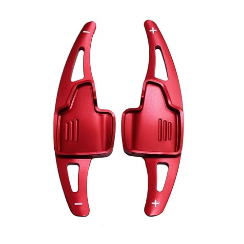 DEMULAX Lenkradschalthebel Schaltwippenverlängerung Innenausstattung, for Ford, for Focus, Escape, for Kuga, 2017 2018 2019 Aluminium Schaltwippe(Red) von DEMULAX