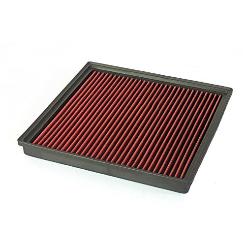DEMULAX Luftfilter High Flow Ersatz Kaltlufteinlass Waschbarer Filter, for, F25 F11 F10 X5 E70 535i 640i 740i X3 X4 X5 X6 XH-AF0611 13717583725 13717571355 Auto-Luftfilter von DEMULAX