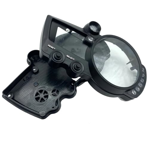 DEMULAX Tachometer Kilometerzähler Instrument Meter Gehäusedeckel Drehzahlmesser Messgerät, for, YZF R1 2002 2003 R6 2003 2004 2005 R6S 2008 2009 Motorrad Drehzahlmessergehäuse(A pair) von DEMULAX