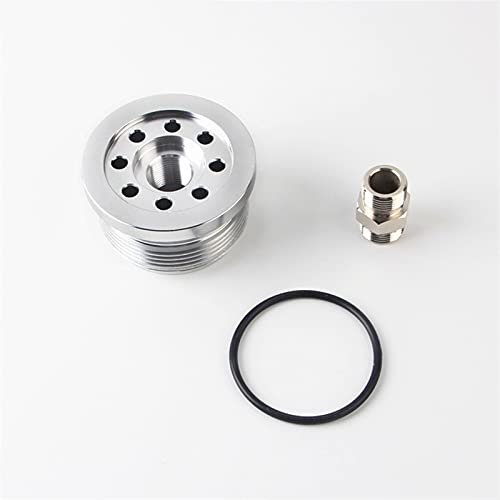 DEMULAX Umbau Ölfilter Oil Sandwich Billet Aluminium, for Smart, Fortwo 450 Modelle Sw07 Auto-Luftfilter(Silver) von DEMULAX