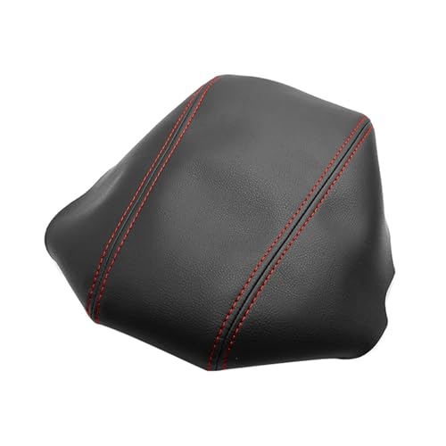 DEMULAX for Hyundai, for Genesis, 2009 2010 2011 2012 2013 2014 Auto Mikrofaser Leder Center Control Deckel Armlehne Box Abdeckung Aufkleber Trim Auto-Armlehnenbezug(Black-red line) von DEMULAX