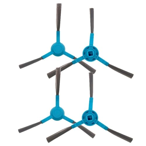 DEMUR Ersatz-Ersatzteile for Thomson THVC204BC HEPA-Filter Seitenbürste Roboter-Staubsauger Zubehör Verbrauchsmaterial-Kit Staubsaugerbürsten (Size : 4PCS Brushes) von Bigcago