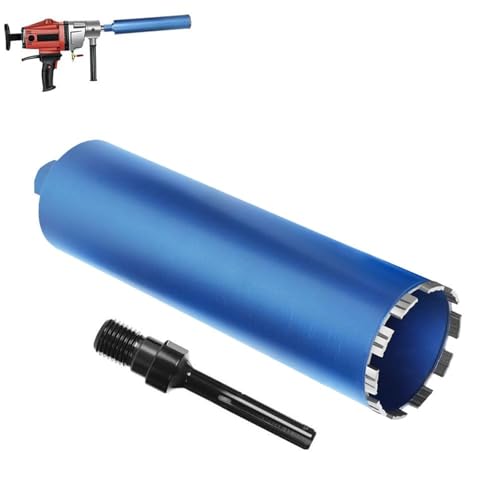 1 ¼ UNC Diamantbohrkrone Dosensenker mit 10mm Turbo | L 460 mm | Ø 142 mm | 11 Segmente | SDS-max, Diamant-Bohrkron Kernbohrkrone für Kernbohrgeräte, Nass- / Trocken Bohrkrone Fliesenbohrer für Beton von DENEWERK