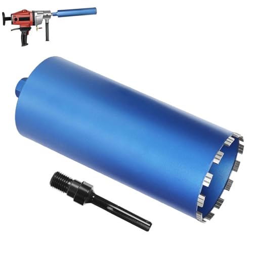 1 ¼ UNC Diamantbohrkrone Dosensenker mit 10mm Turbo | L 460 mm | Ø 192 mm | 15 Segmente | SDS-max, Diamant-Bohrkron Kernbohrkrone für Kernbohrgeräte, Nass- / Trocken Bohrkrone Fliesenbohrer für Beton von DENEWERK
