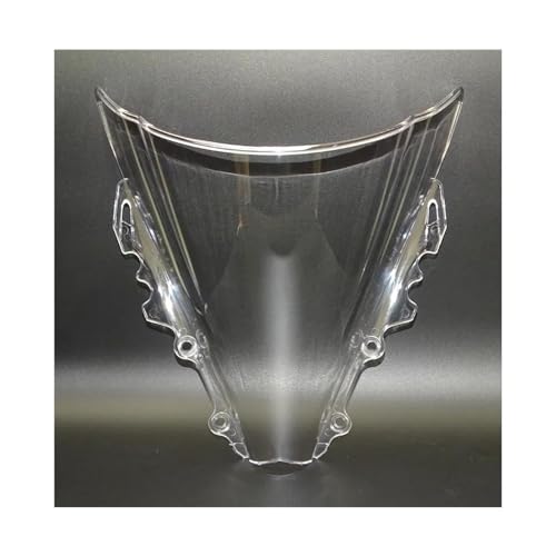 Windschild Motorrad Für Y&amaha Für YZF R6 YZF-R6 Für RJ11 2006 Motorrad Double Bubble Frontscheibe Windschutzscheibe Fliegenschild Bildschirm Wind 2007 (Color : Clear) von DENGG