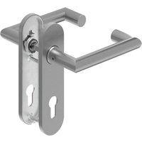 Deni - Zimmertür-Kurzschild-Garnitur er 8 mm L-Form m. Re., pz L-Form m. Re., pz von DENI