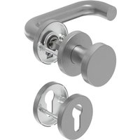Deni - Zimmertür-Rosetten-Garnitur er 8 mm ls U-Form, Ros. pz U-Form, Ros. pz von DENI