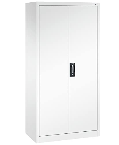 DENIOS C+P Flügeltürenschrank Acurado, 930 x 500 x 1950 mm, weiß von DENIOS