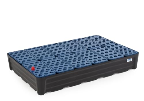 Kleingebindewanne pro-line aus Polyethylen (PE), mit Gitterrost, 120 Liter, 1170x785x180 von DENIOS