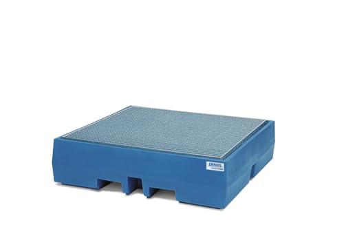 Auffangwanne classic-line aus Polyethylen (PE) für 4 Fässer, mit verzinktem Gitterrost,1300x1300x350 Auffangwanne classic-line aus Polyethylen (PE) für 4 Fässer, mit verzinktem Gitterrost,1300x1300x350 von DENIOS