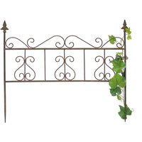 Denk - DanDiBo Rankhilfe Metall Blumengitter 60 cm Freistehend Rankgitter 96016 Steckzaun Kletterhilfe Stab Rost Imitat Denk - DanDiBo Rankhilfe Metall Blumengitter 60 cm Freistehend Rankgitter 96016 Steckzaun Kletterhilfe Stab Rost Imitat von DANDIBO