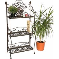 Denk - DanDiBo Regal Metall Vintage 1844 Standregal Antik 123 cm Bücherregal Küchenregal Klappregal von DANDIBO