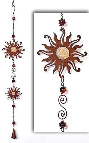 Girlande Sonne mit Glocke Metall/Acrylglas von Bartl