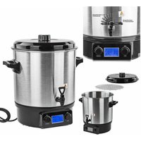 Denner-edition - Edelstahl Einkochtopf Einkochautomat Einkocher DEA2000DX 2000 w 27 l 30-100 Grad von DENNER-EDITION