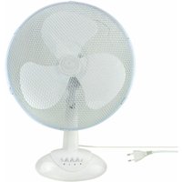 Denner-edition - Ventilator Tisch Boden Stand-Ventilator ø 34cm Weiß 3 Geschwindigkeitsstufen von DENNER-EDITION