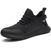 Sicherheitsschuhe Herren Damen mit Stahlkappe, leichte, bequeme Sicherheitsschuhe, bruch- und durchstichfeste Arbeitsschuhe, Schwarz-40 Sicherheitsschuhe Herren Damen mit Stahlkappe, leichte, bequeme Sicherheitsschuhe, bruch- und durchstichfeste Arbeitsschuhe, Schwarz-40 von DENUOTOP