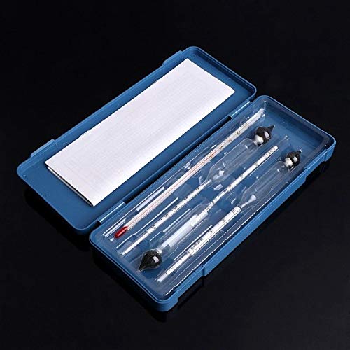 DENUVI 3 stücke 0-100% Hydrometer Alkoholmeter Alkohol Tester Meter+Thermometer Set DENUVI 3 stücke 0-100% Hydrometer Alkoholmeter Alkohol Tester Meter+Thermometer Set von DENUVI