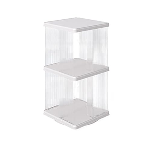 DEOPXF Drehbares Bücherregal 360° Frei Drehbar Große Kapazität Lagerung Mehrschichtiges Design Eckbücherregal Komfort Stabil Und Langlebig(Square,69.5cm) von DEOPXF