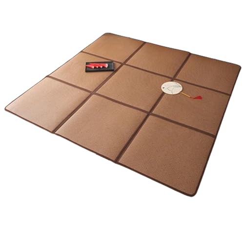 DEOPXF Japanische Tatami Matte Faltbare Lagerung Spart Platz Faltbare Igusa-Matratze Nahtlose Spleißen Weich Und Bequem Schöne Muster(Pattern1,6squares120x180cm) von DEOPXF
