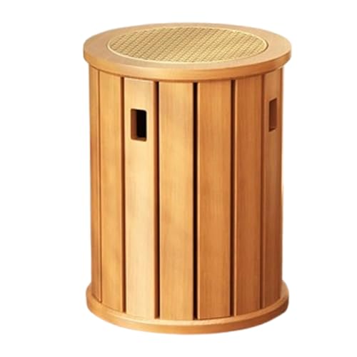 DEOPXF Stapelbare Hocker, 4er-Set mit Rollen, Stapelbare Aufbewahrungshocker aus Massivholz, Geeignet for Schlafzimmer, Esszimmer, Wohnzimmer, Konferenzraum, Büro usw.(Primary,Without Wheels) von DEOPXF