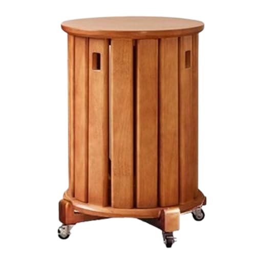 DEOPXF Stapelbare Hocker 4er-Set Leicht Zu Bewegen Mit Rädern Robust Und Langlebig Stapelbar Platzsparend Stapelbar Verschleißfest Und Kratzfest(Cherry,with Wheels) von DEOPXF