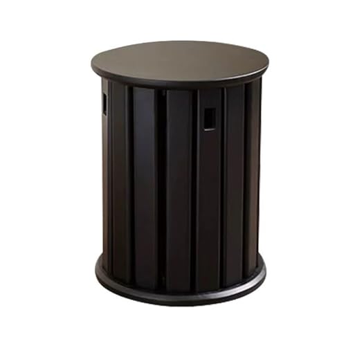 DEOPXF Stapelbare Hocker 4er-Set Leicht Zu Bewegen Mit Rädern Robust Und Langlebig Stapelbar Platzsparend Stapelbar Verschleißfest Und Kratzfest(Schwarz,Without Wheels) von DEOPXF