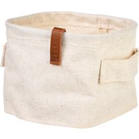 Aufbewahrungsbox LINEN ca.13,5x12, natur von DEPOT