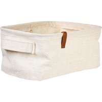 Aufbewahrungsbox LINEN ca.26x16, natur von DEPOT