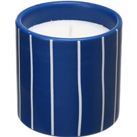 Duftkerze Keramik Lines ca. D6,5xH, blau von DEPOT