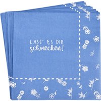 FSC MIX Serviette SMAKELIJK 20 Stk, blau von DEPOT