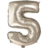 Folienballon Nummer 5, H:30cm, gold von DEPOT