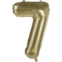 Folienballon ZAHL 7 XL ca.70cm, altgold von DEPOT