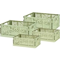 Glitterboxen-Set zartgrün von DEPOT