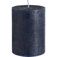 Kerze RUSTIC ca. D7, 7.5x10cm dkl. blau von DEPOT