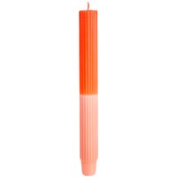 Kerze Rille 2-farbig D2,8xH25cm, pink von DEPOT