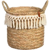 Korb Fringes, D:28cm x H:28cm, natur von DEPOT