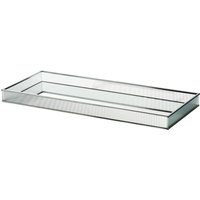 Spiegeltablett RILLS ca.50x20cm, silber von DEPOT