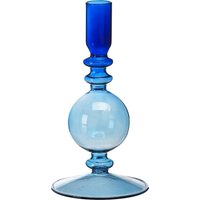 Stabkerzenhalter GLASSBUBBLE ca.9x, blau von DEPOT