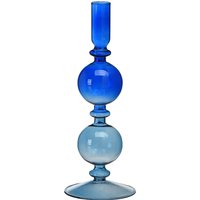 Stabkerzenhalter GLASSBUBBLE ca.9x, blau von DEPOT