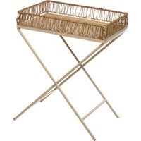 Tabletttisch RAFFIA ca.B40xT30xH50, nude von DEPOT