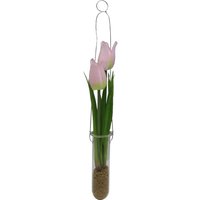 Tulpe i. Reagenzglas ca. 28cm, hellrosa von DEPOT