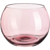 Vase Glas ca. D10xH9cm, rosa von DEPOT