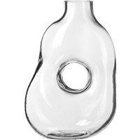 Vase HOLE GLASS ca.18x10,5x26c, klar von DEPOT