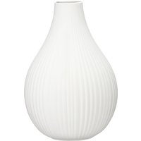 Vase RILLS ca.25,5x37,5cm, weiss von DEPOT