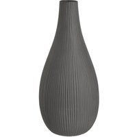 Vase RILLS ca.D14cmxH29cm, grau von DEPOT