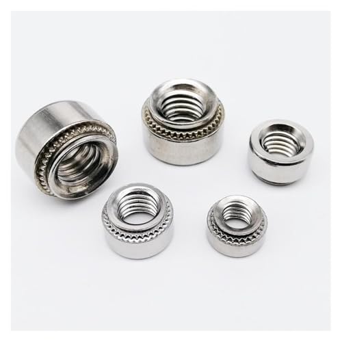 10 Stück M2 M2.5 M3 M4 M5 M6 M8 304 Edelstahl CLS Einpressmutter Presseinsatz Nietmutter Nutsert Nietplatte 0,8–3,2 mm(M4-2 slab 1.4mm) von DEPYEE