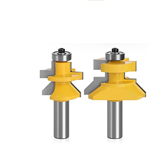 2 Stück 12 mm 1/2 Schaft 120 Grad Fräser Fräser Rahmen Nut Zapfen Holzbearbeitung Gravur Holzfräser Set 03004(12mm shank) von DEPYEE