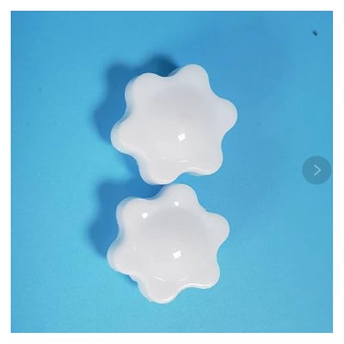 5 Stück M4 M5 M6 Weiß Pflaume Bakelit Handfest Muttern Griff Gewinde Stern Mechanische Rändelmuttern Spannknopf Manuelle Muttern(M5 diameter 25mm) von DEPYEE